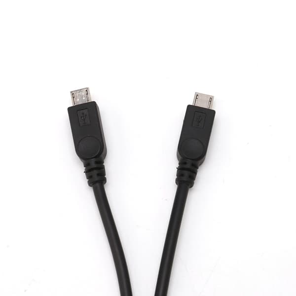Bärbar 38cm USB Hane Universell Micro USB Dubbel Hane Y Adapter Splitter Kabel