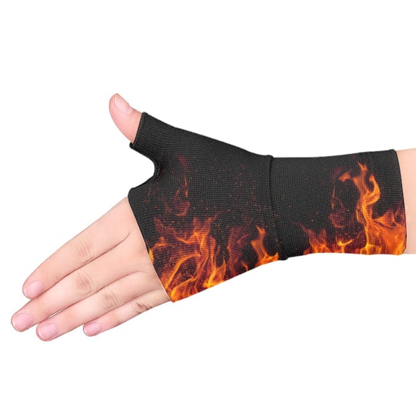 Handled tumstöd ärm Kompression Tenosynovit Artrit Handskar Hand Brace Color S