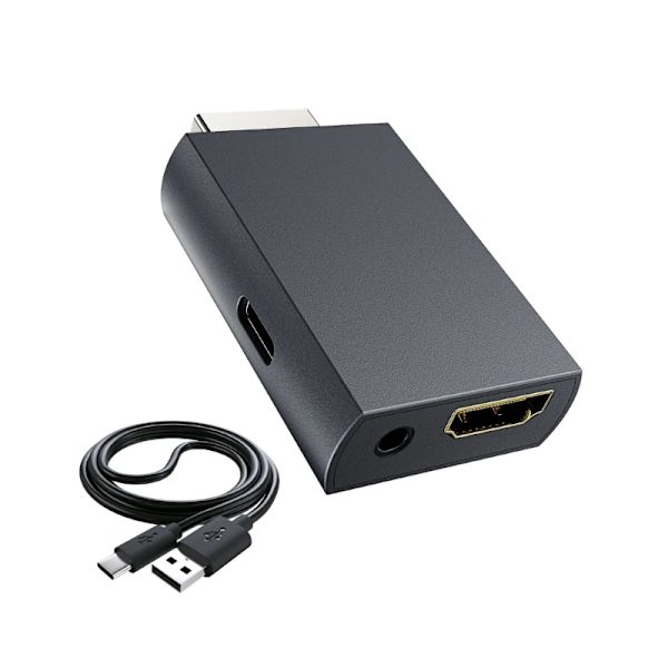 High Definition Adapter Converter Understøtter 480i/480p/576i Fungerer til Konsol Med 3,5 mm Output