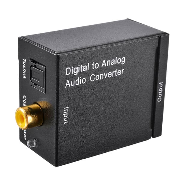 Optisk Fiber Toslink Koaksial Signal til RCA R/L Audio Dekoder Nem at Bruge