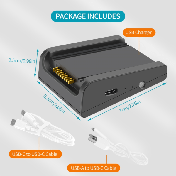 Batteriladdare USB Snabbladdning för DJI AIR 3 Drone