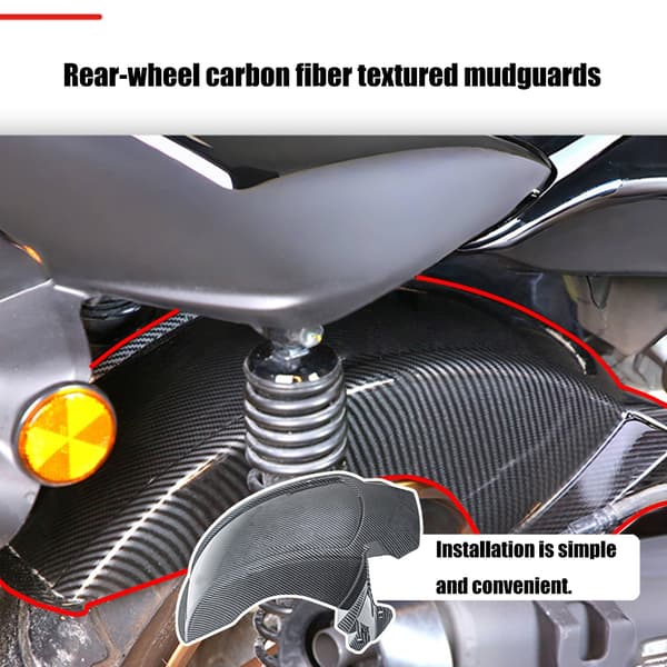 Motorcykel Bakskärmar Skydd Universal Plast Stänkskydd för XMAX300