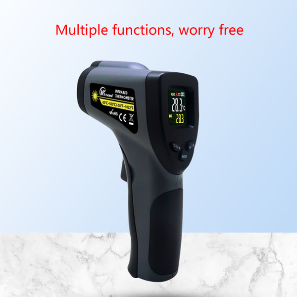 Infraröd termometer Digital temperaturpistol för matlagning Beröringsfri elektrisk laser- temperaturmätare Hemreparationer Handgjorda