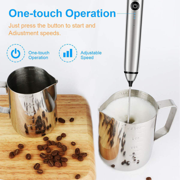 Multifunktionskök Mini Elektriskt handtag Äggvisp Verktyg Roterbar visp för Mjölkdryck Kaffe Shake Skummixer