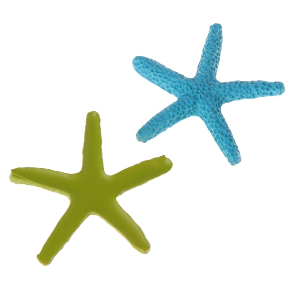 5-pack polyresin sjöstjärnor korallprydnader Akvariumdekor 2,2" konstgjorda sjöstjärnor för fiskar för tankdekoration