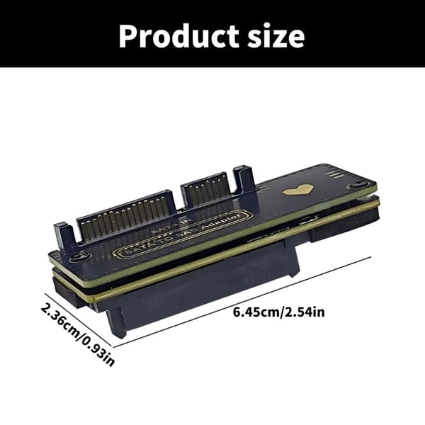 Profesjonell 22Pin til 29Pin Tilkobling SATA3.0 til 29Pin Riserkort for PC