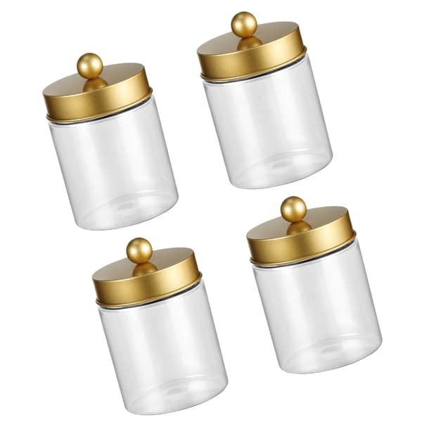 Plastbeholder for bomullspinner og piller, reisevennlig design