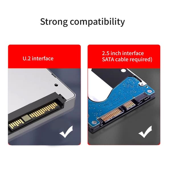 4-ports M.2 SFF8639 NVMe Solid Disk Reader PCIe X16 Internt Utvidelseskort