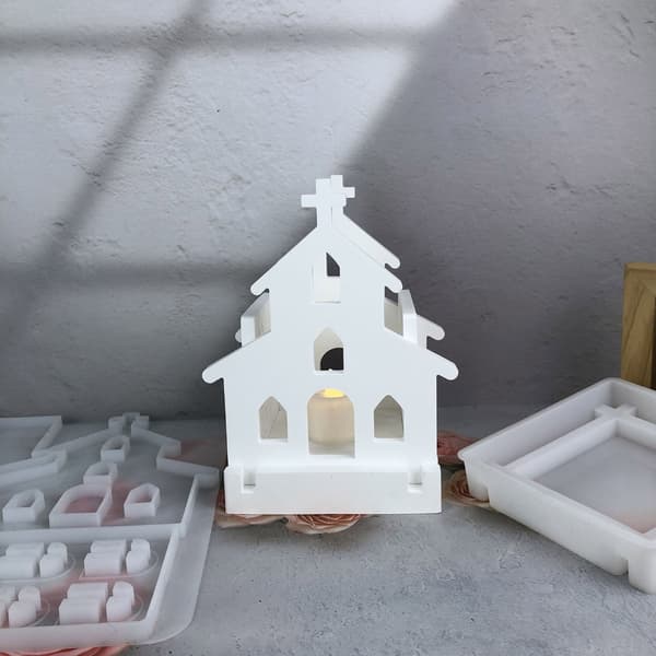 2-pack Silikonform Set Handgjorda Ornamentformar Högtidsfirande Form