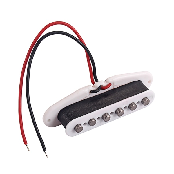Single Coil Pickup Alnico 5 Strat Pickuper Halsgitarr Pickuper förskjutna för Strat Squier elgitarr, vit