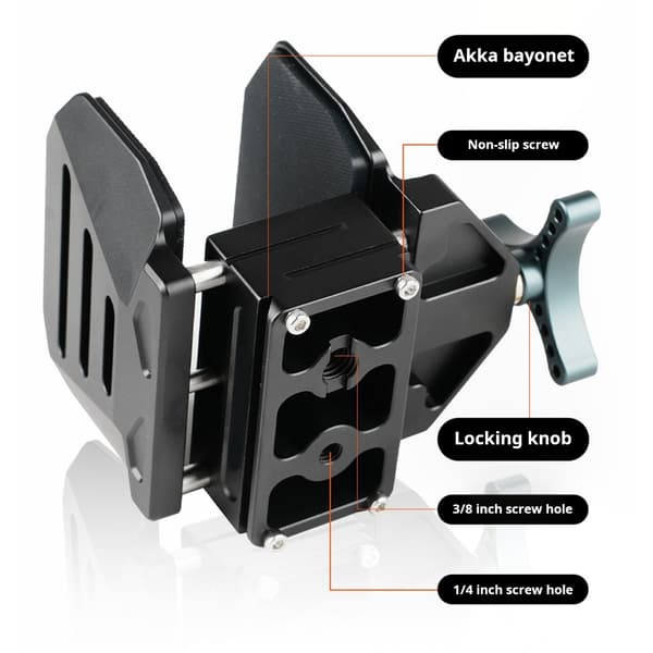 Quick Release Pladeklemme Skydestøtte Sadler Skridsikkert Design Til Jagt