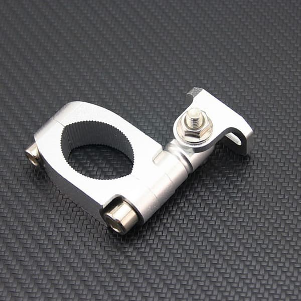 Motorcykel Höjdpunktsfäste Förlängningsbart Aluminium Parentes Standardplan Silver