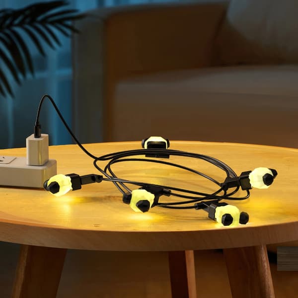 USB Han til 5 USB Hun Forlænger Strømkabel til 5V LED Lys Lampe Ventilator