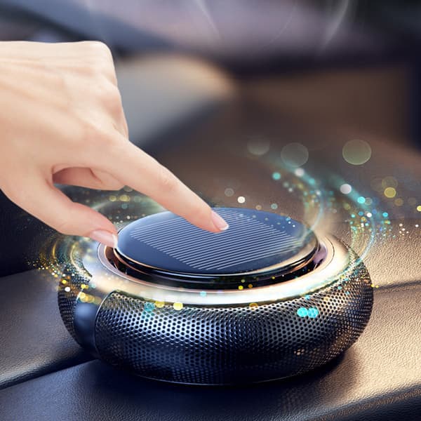 Bil Aromaterapi Aroma Diffuser Luftrenser Friskere Solenergi Roterende