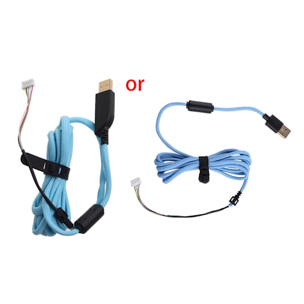 DIY Paraplyreb Mus Kabler Bløde Holdbare Mus Line Udskiftning Mus Ledning til ZOWIE S1, S2, FK-B, ZA-B, FK1-B, FK2-B
