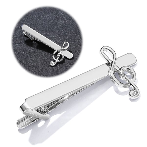 Business Tie Bar Herr Slipsklämma för Creative Silver High-end Fashion Clips Presenter C