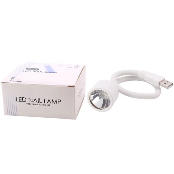 6W UV LED USB Nagellampa Bärbar Mini Nageltork 360° Rotationsarm Quick Gel Nail Light för gör-det-själv-hemsalong