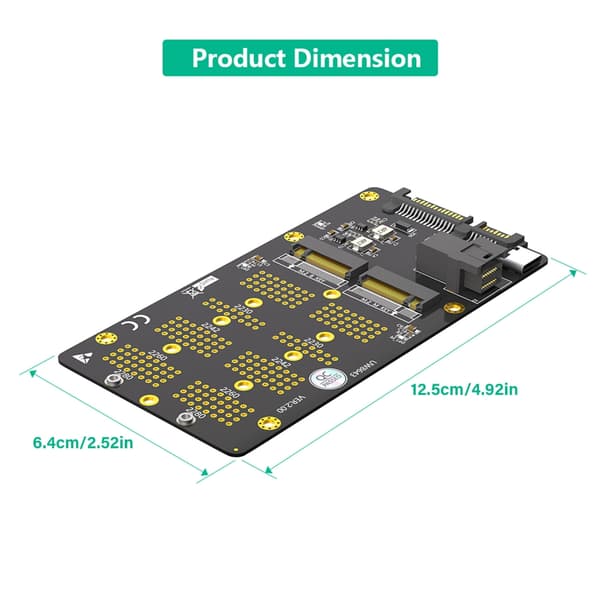 NVME M.2 til SATAIII og SFF 8643 Konverter Adapter til Computer