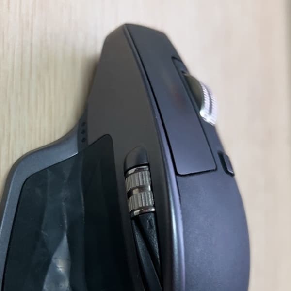 Ergonomiskt metallscrollhjul för 2S trådlös musrulle Black