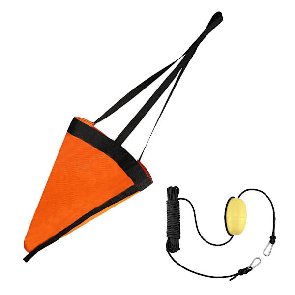 Driftsocka med dumplina, sele och sjöankarsats för boj för fiskebåt/kajaktillbehör Orange 24 inches
