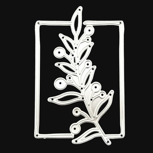 Metallstansar Kolstål Stenciler Växter Skärformar för DIY Scrapbooking