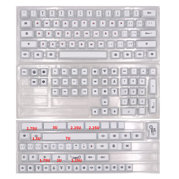 158 nycklar Daytime Theme Keycaps PBT Dye Sublimation Personlig Cherry Keycap för mekaniskt Cherry MX-tangentbord för Key C