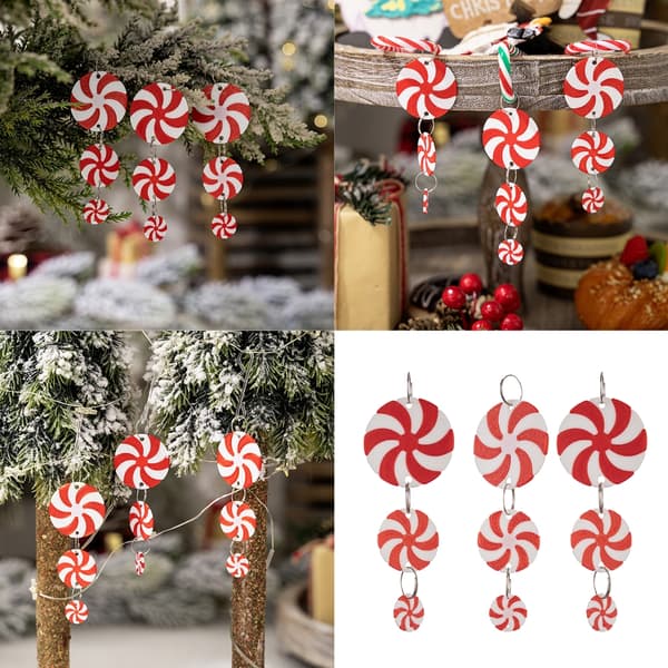Vacker Julgransprydnad Elegant Godisform Hängande Dekoration