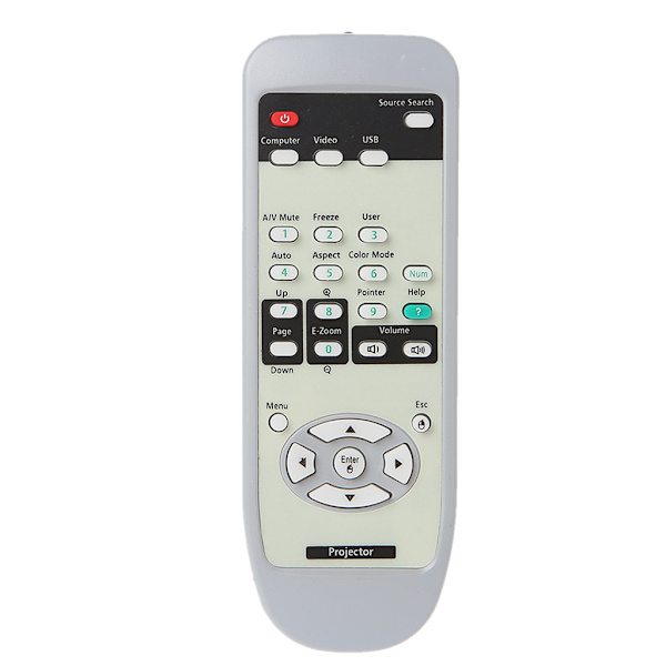 Fjernkontroll egnet for Epson Projektor EMP-X5 EB-S6 EB-X6 EB-W6 EB-S7 EB-X7 EB-S8 EMP-30 EMP-50 EMP-53 54 61 62 X68