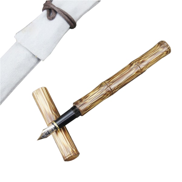 0,5 mm Bambus Fyldepen Stempel-fyldt Blæk Absorber Konsistent Skrivning til Børn Voksne Kalligrafi Øvelse Skrivning