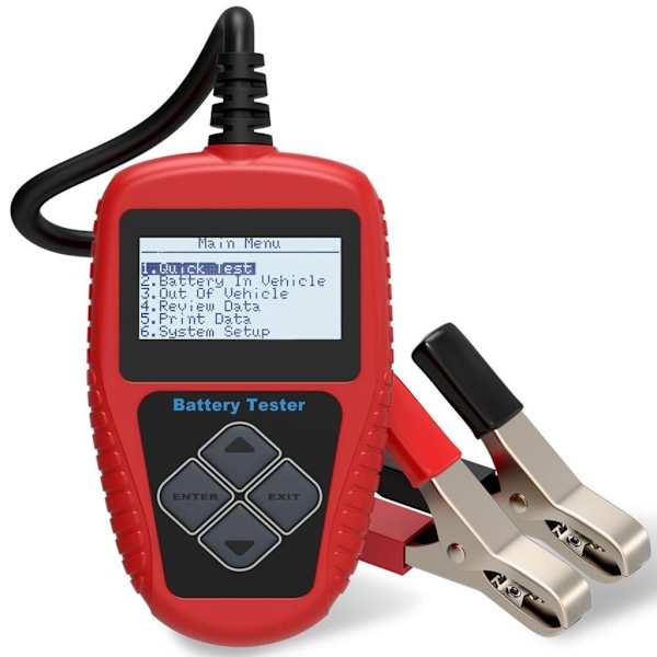 Bilbatteritester 12V 100-2000CCA Analysator Hurtig Start Opladningssystem Test