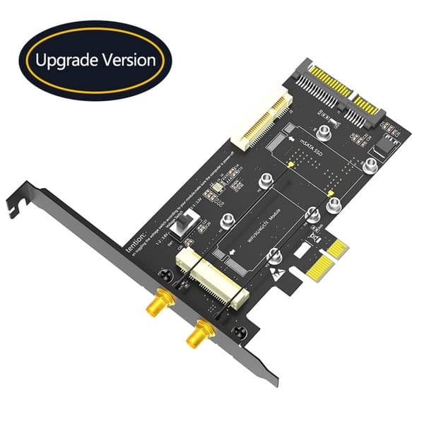Mini PCIE til Mini PCIE til PCIE 1x og MSATA SATA3 Konverter Adapterkort