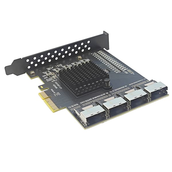 4 Port PCIExpress USB3.0 Hub Adapter Rask Hastighet 5Gbps Dataoverføring