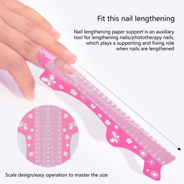 Nail Form Extension Sticker Forms Nail Extension Tip Nail Art Acryl Tip Guide Gel Extensions Nail Tip Extensions Forms 100 sheets