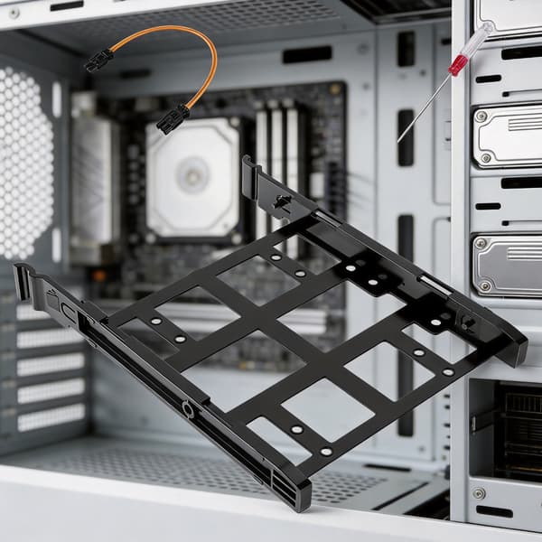 SSD-harddisk-konverteringsbeslag understøtter 2,5 tommer til 3,5 tommer drev for problemfri