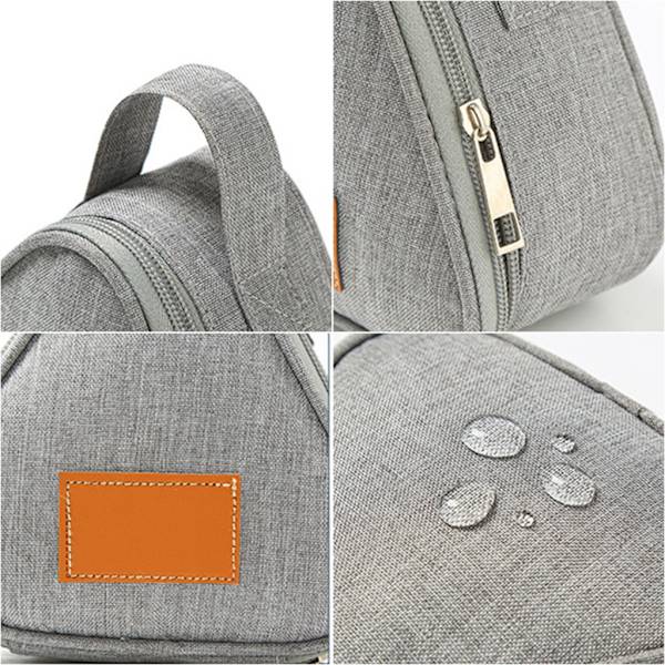 för Triangel Isoleringsväska Aluminiumfolie Bekväm box Tote Matpåsar Student Rice Balls Bag Portable Outdoor Lunch Ba Gray