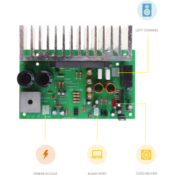 STK401 Amplifier Board 140W+140W Dual Channel Audio Amplifier Board Speaker DIY Audio Module Kit