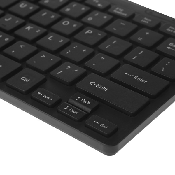 Kabelanslutet tangentbord Ultratunt Tyst Liten storlek 104 tangenter Mini Multimedia USB tangentbord