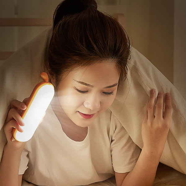 Söt LED-lampa, Eye Protect Clamp Magnetic Closet Light, USB -bordslampor för hemmakök, garderob, sovrum, kontor 1200mA
