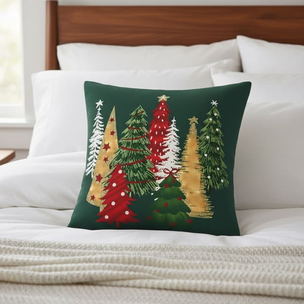 Polyester Putetrekk Juletredesign Hjemmedekorasjon 4