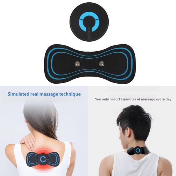Resevänliga kropps- och nackmassageapparater med 6 olika vibrationsmönster