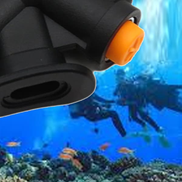 Scubadykking BCD Power K-formede ventiler Lavtrykks eksosventiler Slitesterk