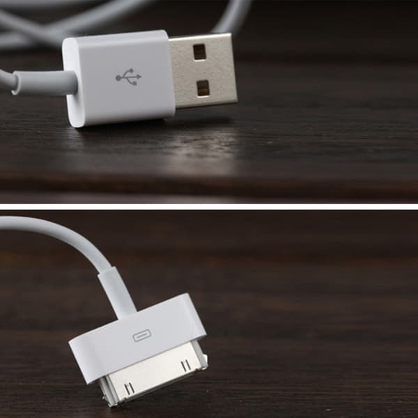 Letvægts 30-bens opladerkabel til Phone 4/4s Pad 1/2/3 strømforsyning datakabel