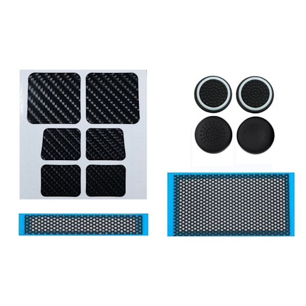 3 i 1 Spillkonsoll Thumbstick-hetter for Steam Deck med Silikon Rocker-hetter Vert Knapp Touchpad Beskyttende Klistremerker