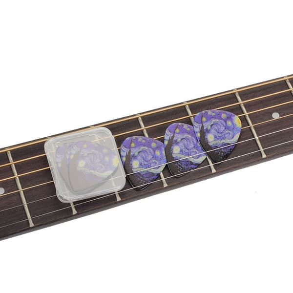 3-pack Gitarrplektrum 0,46 mm 0,71 mm 0,96 mm Professionella Celluloidplektrum