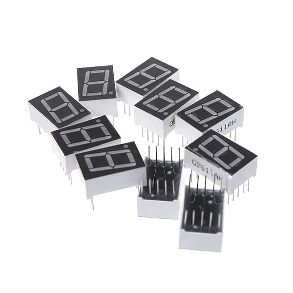 10 st 0,56 tum 7 segment 1 digital LED-skärm Röd Common Cathode digitala rör