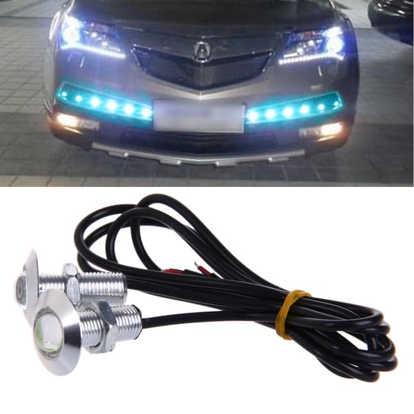 2 stk. Motorcykel Ørneøje Blinklys Cykeludstyr 12V LED Strobelys