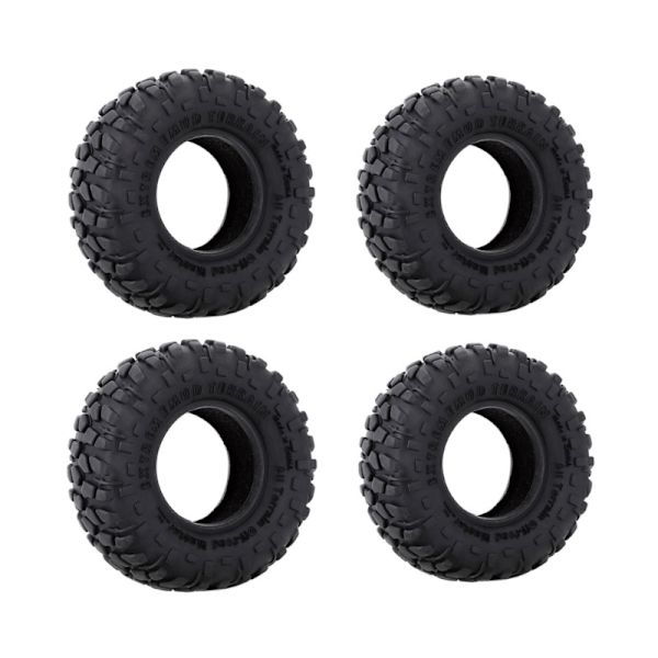 49mm 1’’ RC Crawler Kumirenkaat 4kpl Mud Grapplers Maastorenkaat 1/24 Skaalan RC Axial SCX24 90081 AXI00001