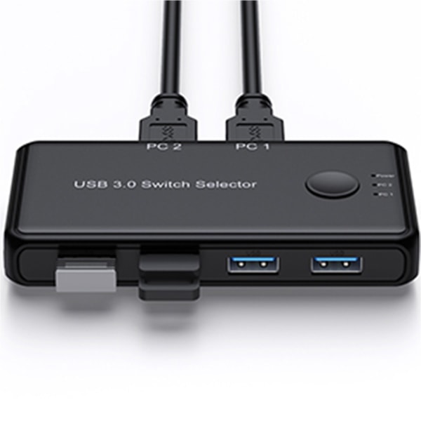 USB KVM Switch USB 3.0 2.0 Switcher KVM Switch för Windows10 PC Tangentbord Mus Skrivare 2 datorer som delar 4 enheter 5 Gb snabbt