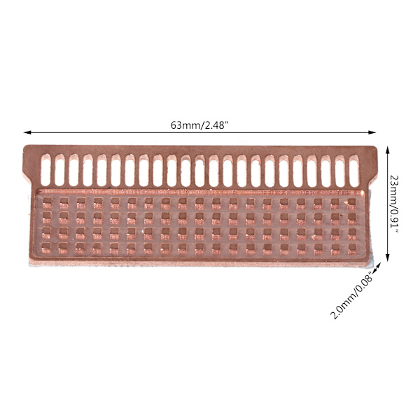 Kylfläns för Notebook-minne Koppar Kylfläns Laptop Minneskretskylare för DDR1 DDR2 DDR3 DDR4 CPU-radiator