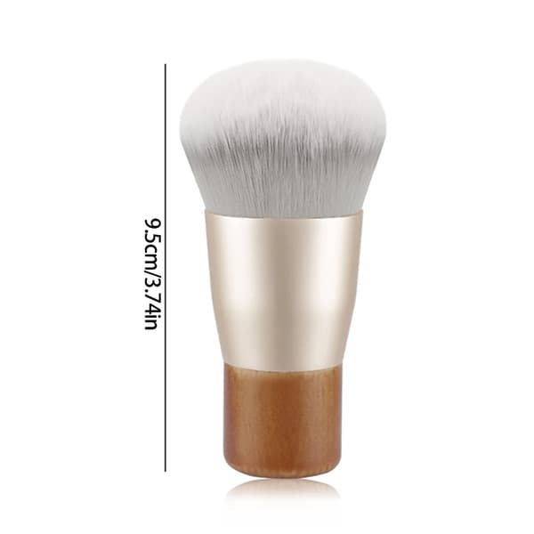 Blød fiber oval ansigtsmakeupværktøj, blending, buffing concealerbørste til kvinder